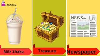Little Alchemy - Milk Shake , Treasure and Newspaper -Cheats List
