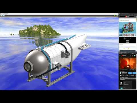 Lego Titan submarine WIP LDD 4K 60fps