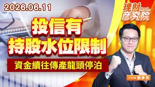 0611投信有持股水位限制，資金續往傳產龍頭停泊｜理財彥究院｜劉彥良 (圖)