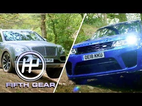 Bentley Bentayga VS Range Rover Sport SVR  - the off-road test | Fifth Gear