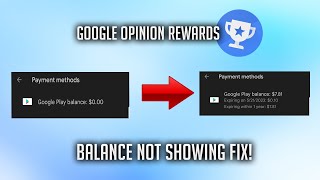 Google Opinions Rewards Payout/Balance Not Showing In Google Play (Fixed)