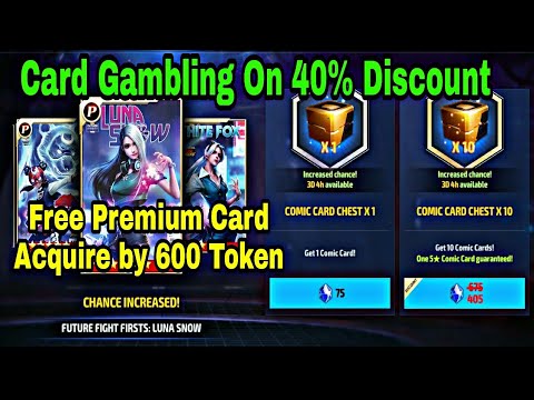 Card Gambling On 40% Discount Event And Acquire Free Premium Card From Store - Marvel Future Fight