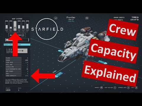 Starfield Spaceship Crew Breakdown; Crew Stations; Crew Capacity; Max Crew; Skills -- ShadowBadass