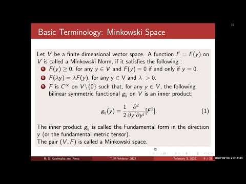 MATH2022 - R−Complex Finsler Spaces with an Exponential Metric, Ramdayal Singh Kushwaha