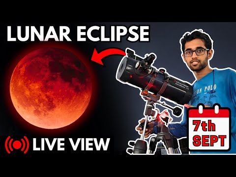 Moon LIVE view through Telescope | Lunar Eclipse Test Stream | Star Titan
