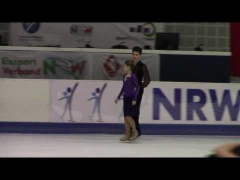Alexandra LUBIMOVA Fedor VARLAMOV practice Blues NRW Trophy 2016