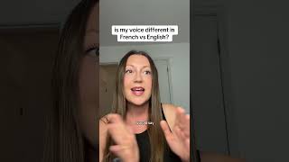 when your voice changes in another language. IB: @maryellow #french #english #languages #funny