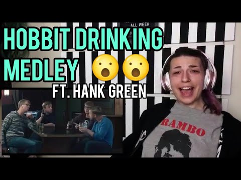 REACTION | PETER HOLLENS "HOBBIT DRINKING MEDLEY" ft. HANK GREEN