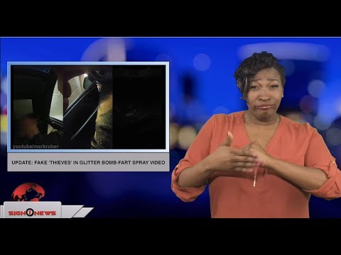 Update: fake ‘thieves’ in glitter bomb-fart spray video (ASL - 12.22.18)