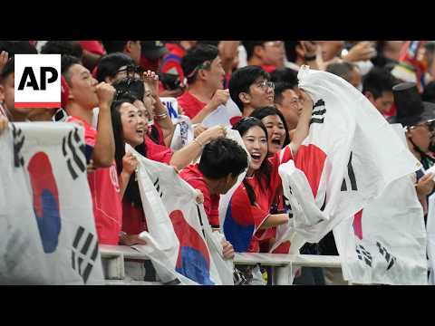 South Korea fans celebrate 2-1 World Cup comeback win over Czechia