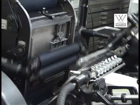 Letterpress, drucken mit dem Heidelberger Tiegel