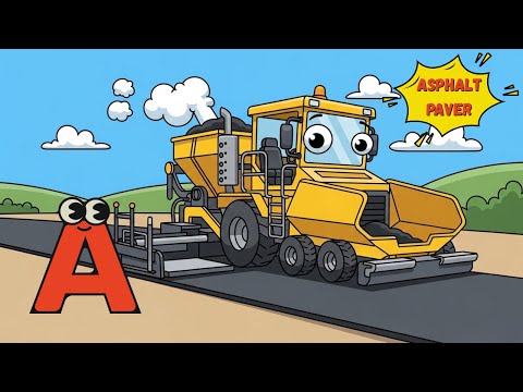 ABC Construction Vehicles Song 🚧🚜 | Learn Heavy Machines & Alphabet for Kids! | Energypac Kids TV