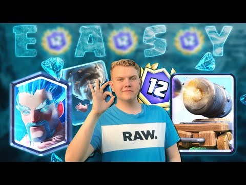 EASY 12-0! Ice Wizard Graveyard Control Deck LIVE Grand Challenge Gameplay - Clash Royale