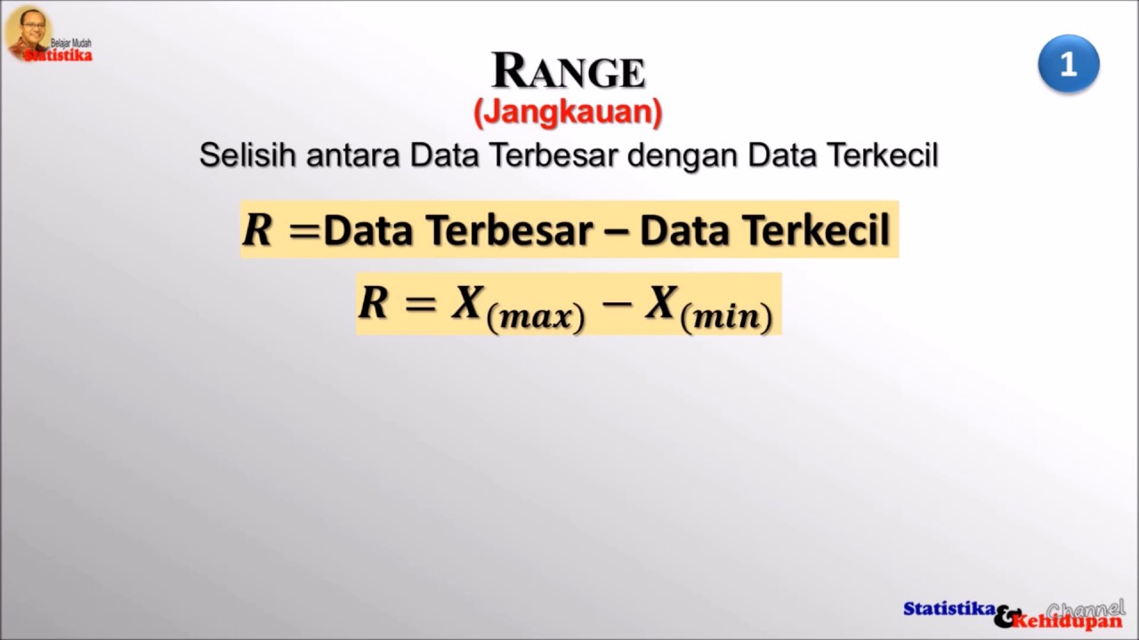 Hitung Mudah Nilai RANGE DATA dan Makna dari Nilai yang diperolehnya #Range #Rentang #Jangkauan