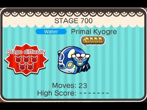 Pokemon Shuffle: Primal Kyogre + S rank!!!