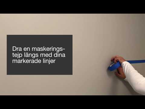 Så får du en snygg och skarp kant när du målar väggen - Målningsråd från Caparol färg