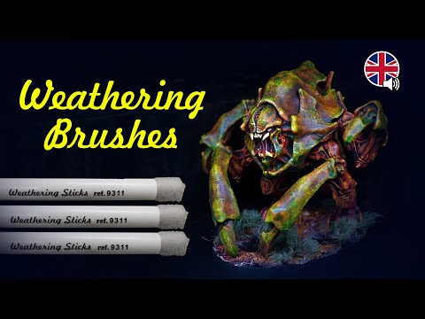 Painting Tyranid with Weathering Sponge Brushes