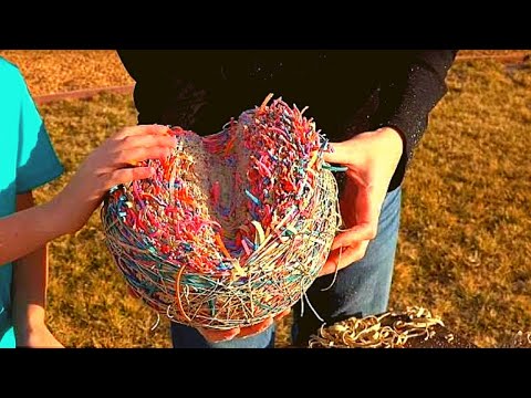 I Never Knew Cutting Giant Rubber Band Balls Was So Therapeutic! Did You? Video