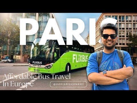 Vlog1, Travel To Paris With Flix Bus l Budget Friendly & Comfortable In Europe #hindi #vlog #paris