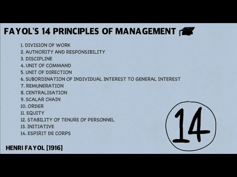 Henri Fayol's 14 Principles of Management - In 4 Minutes!