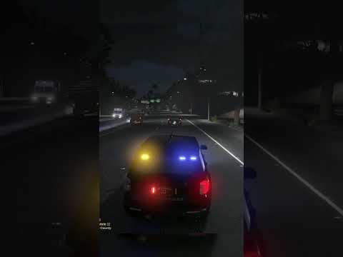 Passenger fly's out of car after pit maneuver... #shorts #lspdfr #gta5 #gta5mods