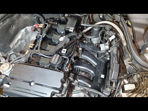 HOW TO remove air filter box on MERCEDES BENZ M271 engine | W203 C230 kompressor