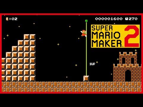 Super Mario Maker 2 Remakes - SMB World 1-1 Night Mode
