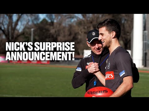 Craig McRae's surprise for Nick Daicos!