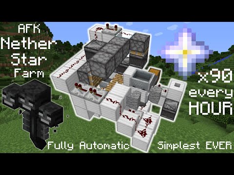 COMPACT AFK Nether Star Farm | Fully Auto Wither Killer | Survival-Friendly | 1.14.4+