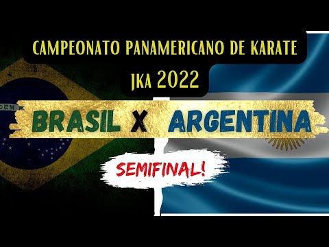 Campeonato panamericano de karate JKA 2022 - Brasil x Argentina