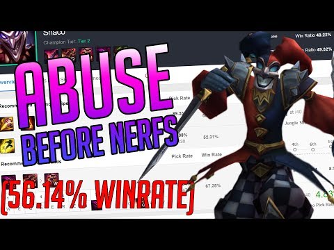 Shaco Currently Has a 56.14% Winrate