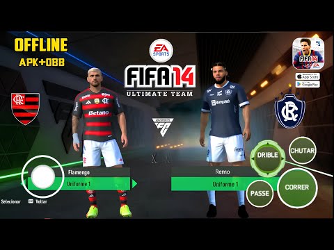 FIFA 14 MOD EA FC 26 OFFLINE ANDROID BRASILEIRAO SERIE A e B / EUROPEUS TRANSFERENCIAS & KITS 25-26