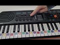 Casio SA 76 Electronic Keyboard Portable 44 Keys Orange Black No Cord FOR SALE ON EBAY