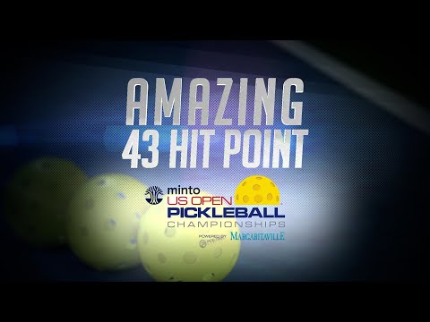 Amazing 43 Hit Pickleball Point - US Open 2019 - Simone Jardim Defensive Battle