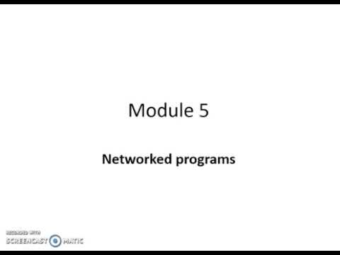 Python Application Programming 17cs664 Module 5 Networked Programs Part 23