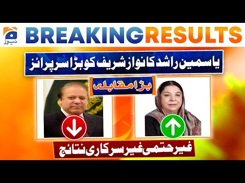 Election 2024 Result: NA-130 Lahore | Yasmin Rashid Big Surprise to Nawaz Sharif | Geo News