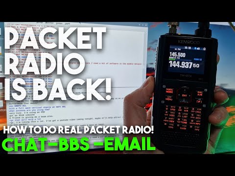 HOW TO DO PACKET RADIO CHAT AND BBS WITH A KENWOOD TH-D74!!!