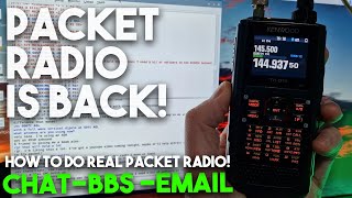 HOW TO DO PACKET RADIO CHAT AND BBS WITH A KENWOOD TH-D74!!!