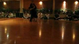 Leonel Chen y Florencia Han en HK - Milonga