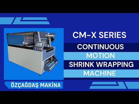 Continuous motion shrink wrapping machine - CM-X series