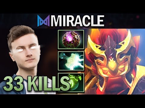 NIGMA.MIRACLE EMBER SPIRIT WITH 33 KILLS - DOTA 2 7.23E GAMEPLAY