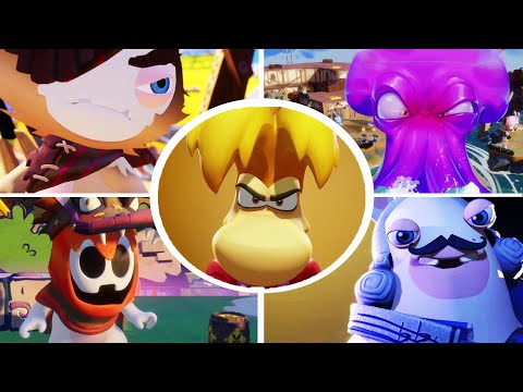 Mario + Rabbids Sparks of Hope Rayman DLC - All Bosses