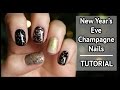 Champagne New Year's Eve Nail Art Tutorial ...