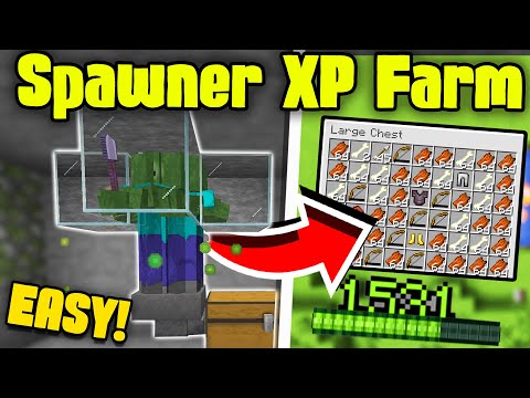 Easiest Skeleton/Zombie Spawner XP Farm in Minecraft 1.21+ | Java & Bedrock Edition