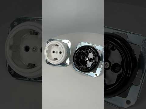 Ретро розетки Keruida прихованого монтажу без рамки із заземленням