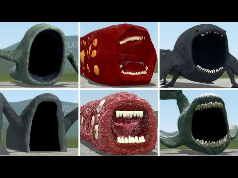 OLD AND NEW UPDATE: SEA EATER, TRAIN EATER, THE BLOOP VS ALL TREVOR HENDERSON MONSTER BATTLE In GMOD