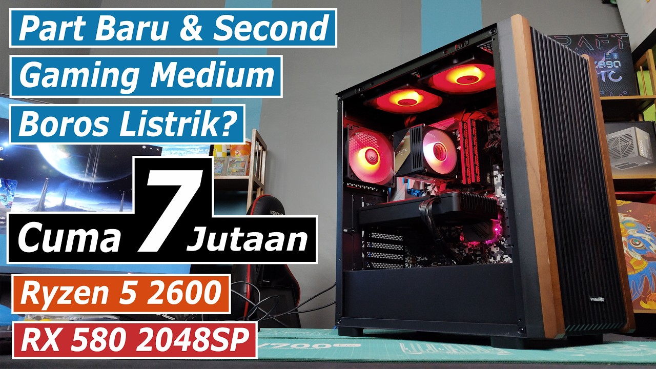 Rakit PC Gaming 7 Jutaan Jaman Sekarang Apa Bagus? Ryzen 5 2600 + RX 580 2048SP