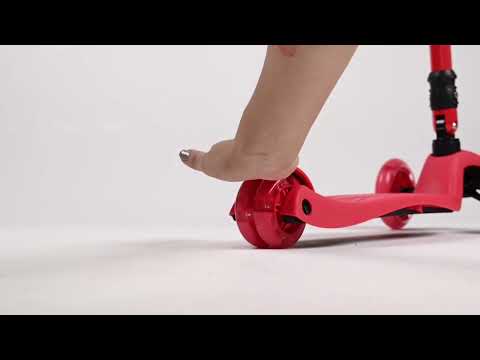 Video de Monopatín Plegable 4 ruedas Storm PRO con Protecciones Rojo