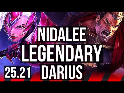 NIDALEE vs DARIUS (TOP) | 11/1/1, Legendary | EUW Master | 25.21