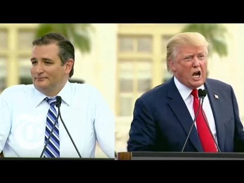 Donald Trump and Ted Cruz Rally Against Iran Nuclear Deal | The New York Times